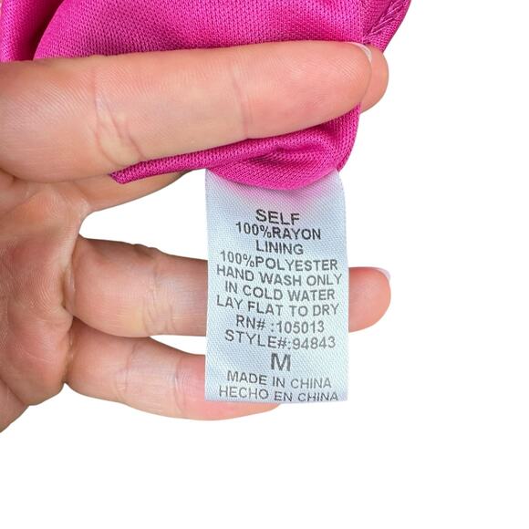 Savanna Jane Bright Pink Embroidered Long Sleeve Mini Western Shift Dress - Picture 13 of 13